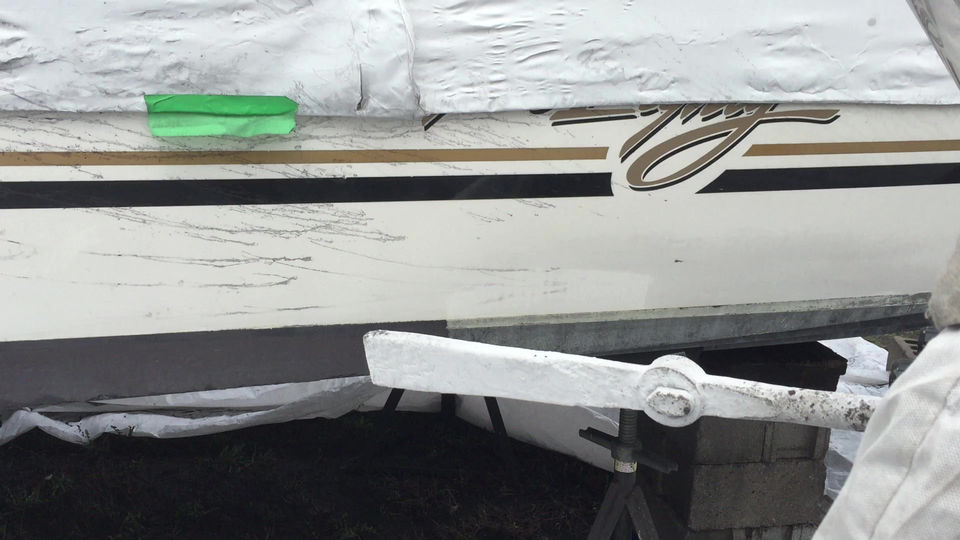 Boat Hull Paint Removal